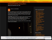 Tablet Screenshot of ninjamamalickum.com
